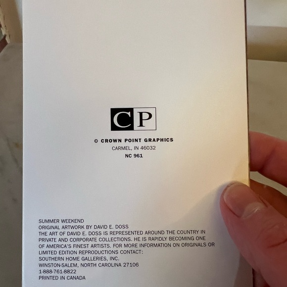 David E. Doss 20 Blank Small Note Cards Vintage Summer Weekend Beach House - Picture 3 of 6